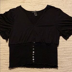 Forever 21 Black Blouse Top